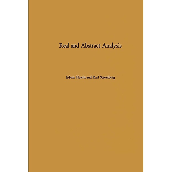 Real and Abstract Analysis, E. Hewitt, K. Stromberg