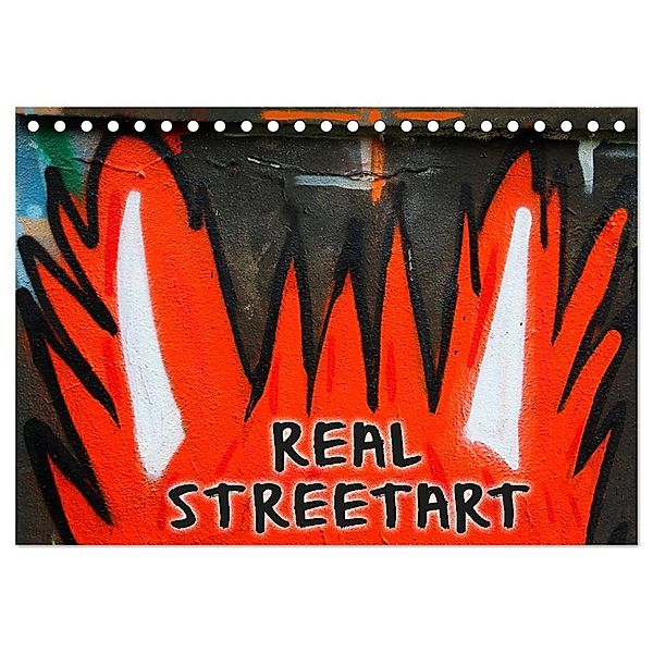 REAL STREETART (Tischkalender 2024 DIN A5 quer), CALVENDO Monatskalender, Kathrin Sachse