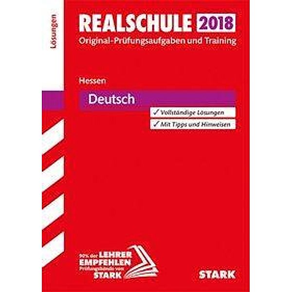 Realschule 2018 - Hessen - Deutsch Lösungen