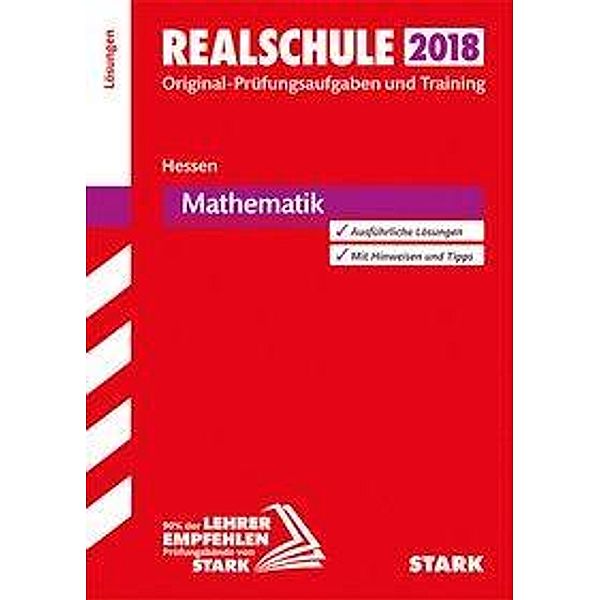 Realschule 2018 - Hessen - Mathematik Lösungsheft