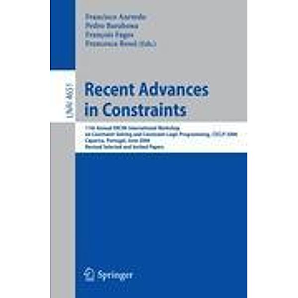 Recent Advances in Constraints