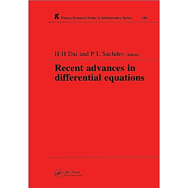 Recent Advances in Differential Equations, H-H Dai, P. L. Sachdev