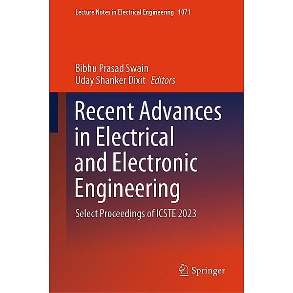 Recent Advances in Electrical and Electronic Engineering / Lecture Notes in Electrical Engineering Bd.1071