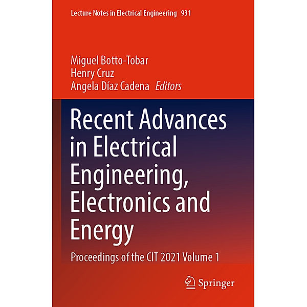 Recent Advances in Electrical Engineering, Electronics and Energy