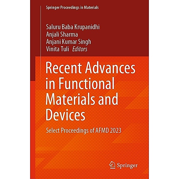 Recent Advances in Functional Materials and Devices / Springer Proceedings in Materials Bd.37