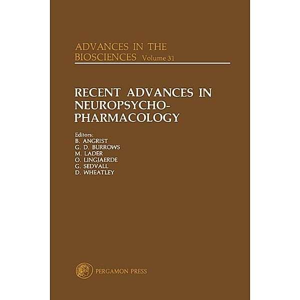 Recent Advances in Neuropsycho-Pharmacology