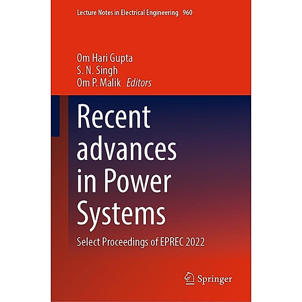 Recent advances in Power Systems / Lecture Notes in Electrical Engineering Bd.960