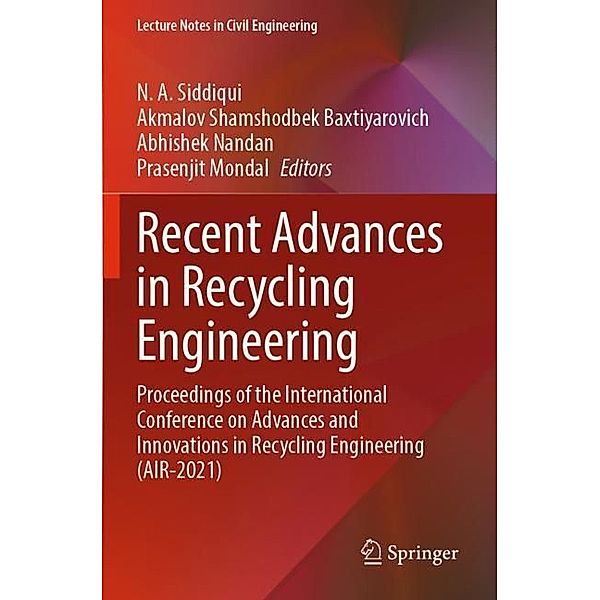 Recent Advances in Recycling Engineering