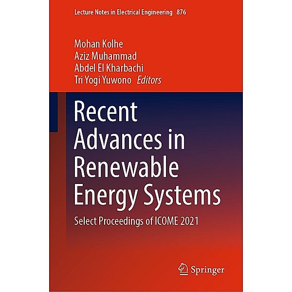 Recent Advances in Renewable Energy Systems / Lecture Notes in Electrical Engineering Bd.876