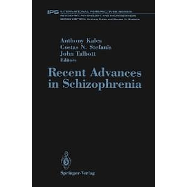 Recent Advances in Schizophrenia / Studienreihe Informatik