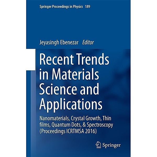 Recent Trends in Materials Science and Applications / Springer Proceedings in Physics Bd.189