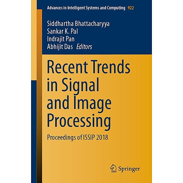 Recent Trends in Signal and Image Processing / Advances in Intelligent Systems and Computing Bd.922