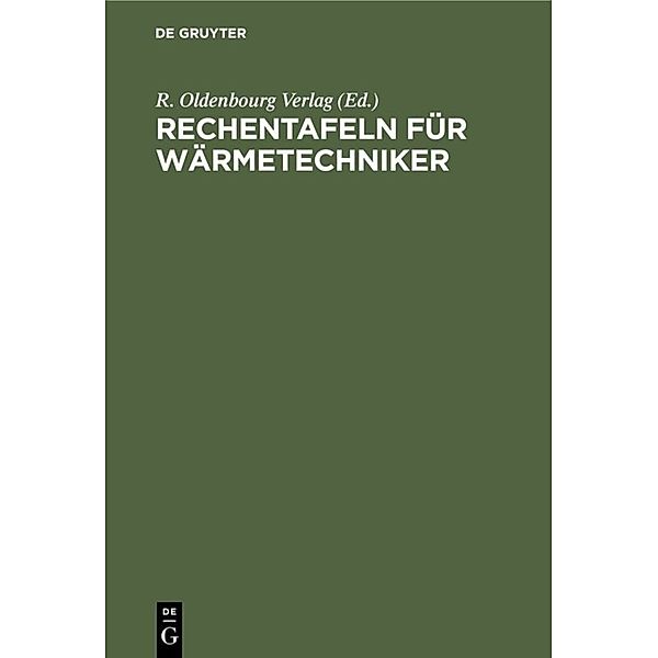 Rechentafeln für Wärmetechniker