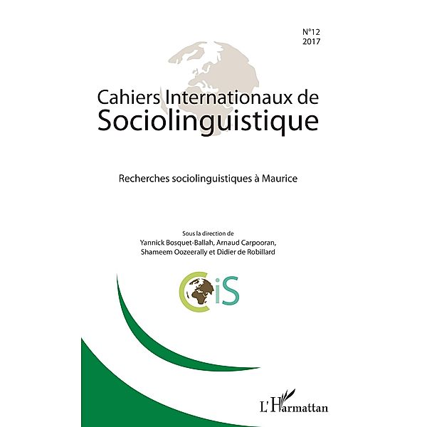 Recherches sociolinguistiques a Maurice, Carpooran Arnaud Carpooran