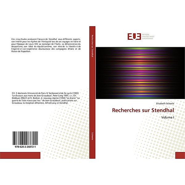 Recherches sur Stendhal, Elisabeth Scheele