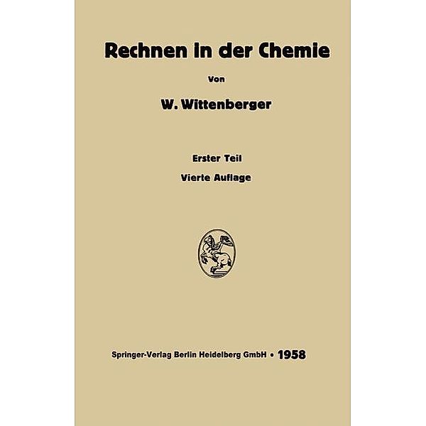 Rechnen in der Chemie, Walter Wittenberger