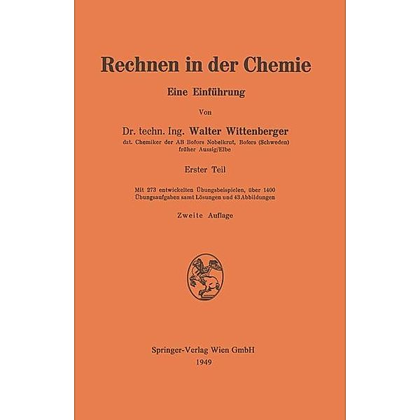 Rechnen in der Chemie, Walter Wittenberger