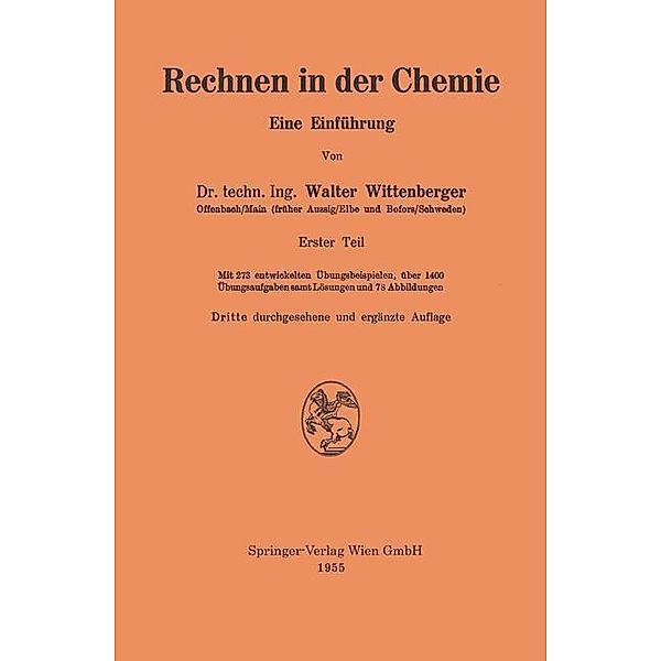 Rechnen in der Chemie, Walter Wittenberger