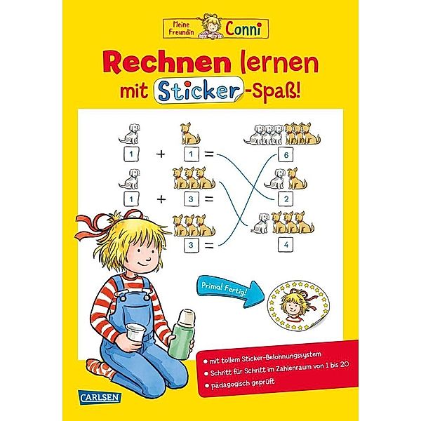 Rechnen lernen mit Sticker-Spass / Conni Gelbe Reihe Bd.51, Hanna Sörensen