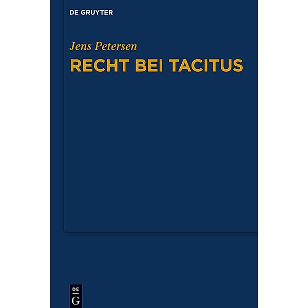 Recht bei Tacitus, Jens Petersen