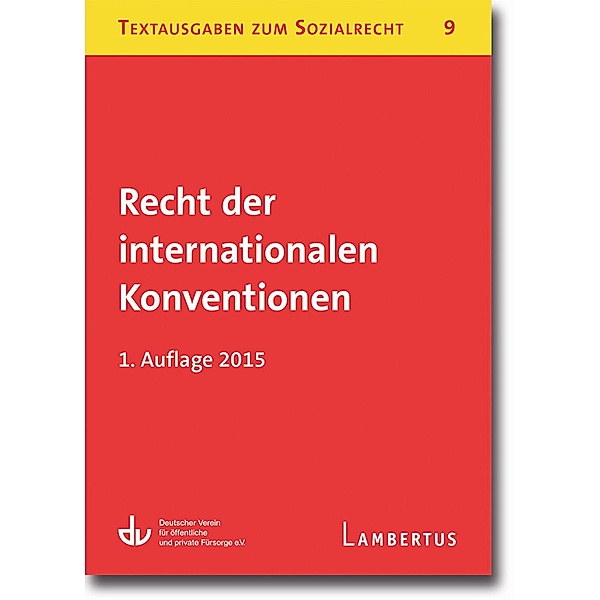 Recht der internationalen Konventionen / Textausgaben zum Sozialrecht