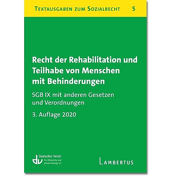 Recht der Rehabilitation und Teilhabe behinderter Menschen