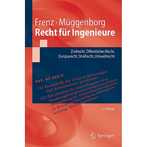 Recht für Ingenieure, Walter Frenz, Hans-Jürgen Müggenborg