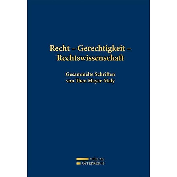 Recht - Gerechtigkeit - Rechtswissenschaft