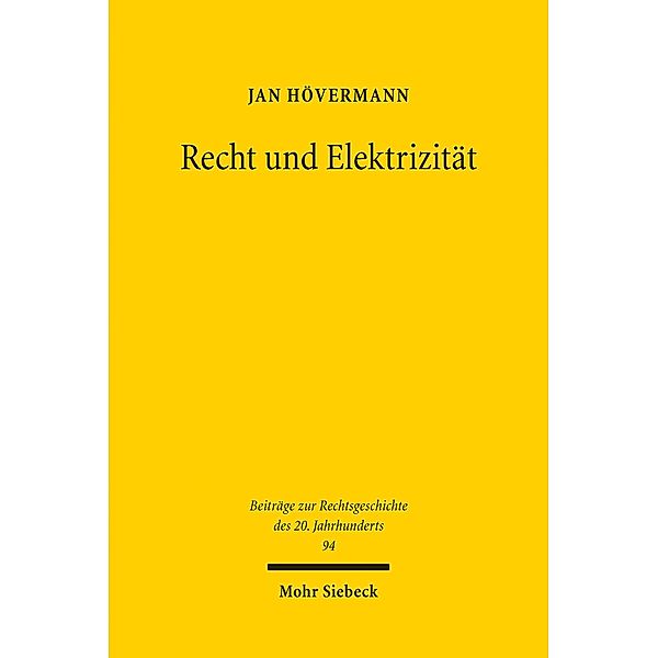 Recht und Elektrizität, Jan Hövermann