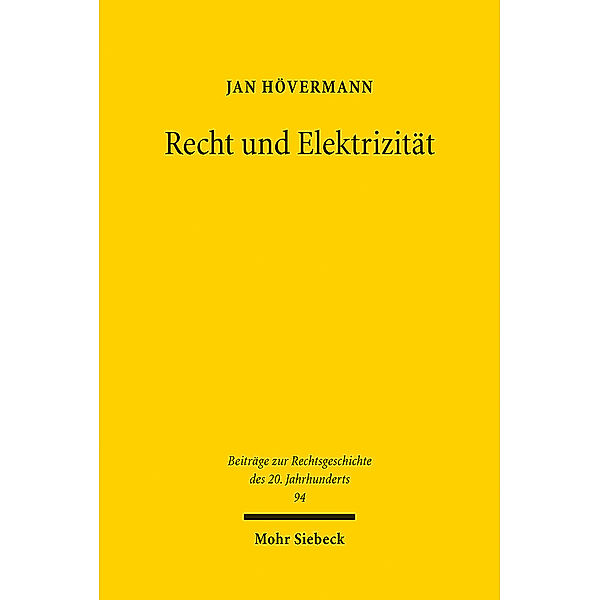 Recht und Elektrizität, Jan Hövermann