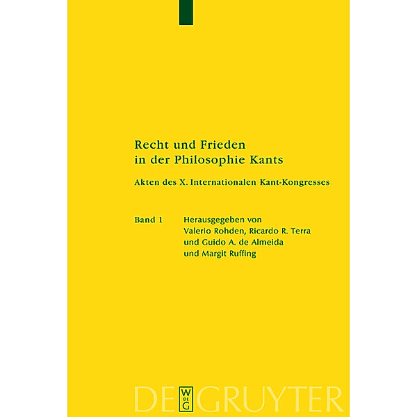 Recht und Frieden in der Philosophie Kants