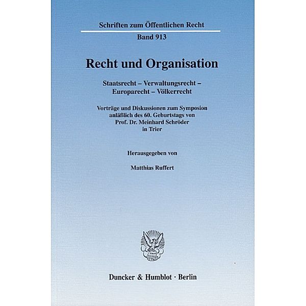 Recht und Organisation