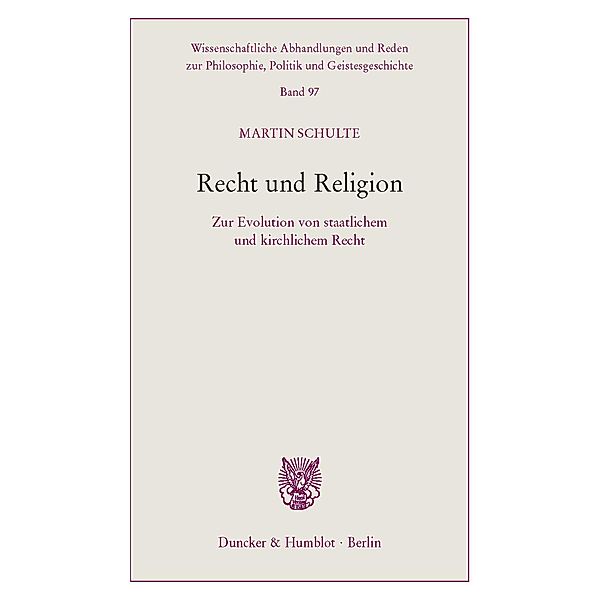 Recht und Religion., Martin Schulte