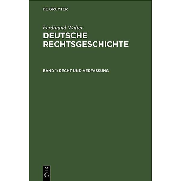 Recht und Verfassung, Ferdinand Walter