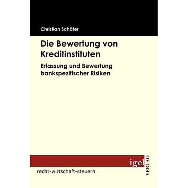 Recht, Wirtschaft, Steuern / Die Bewertung von Kreditinstituten, Christian Schäfer