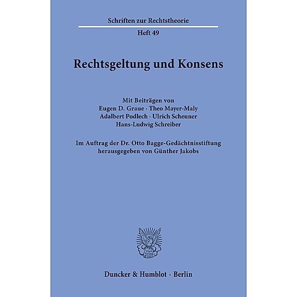 Rechtsgeltung und Konsens.