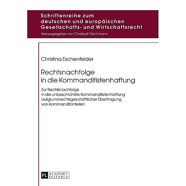 Rechtsnachfolge in die Kommanditistenhaftung, Eschenfelder Christina Eschenfelder