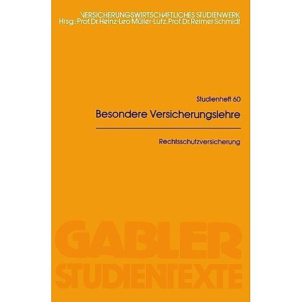 Rechtsschutzversicherung, Günter Ridder