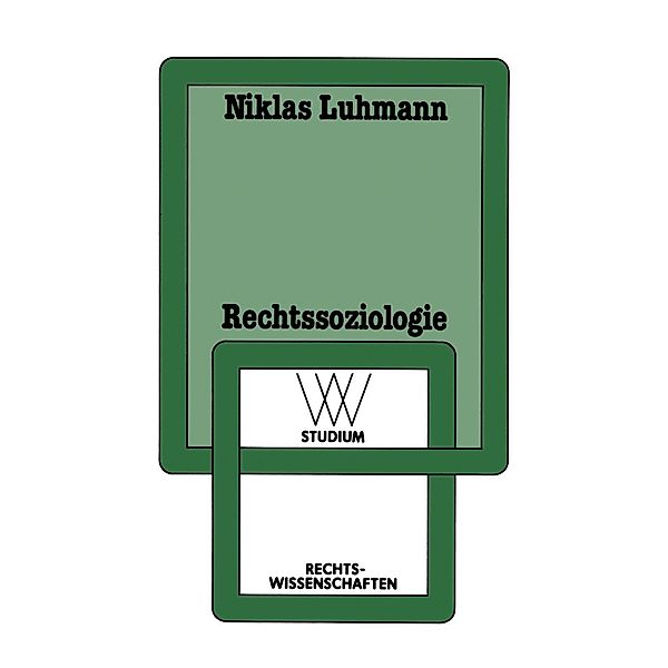 Rechtssoziologie / wv studium Bd.1, Niklas Luhmann