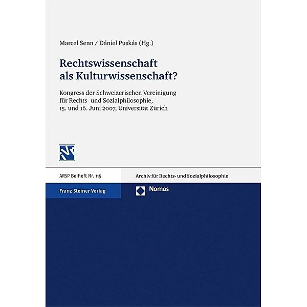 Rechtswissenschaft als Kulturwissenschaft