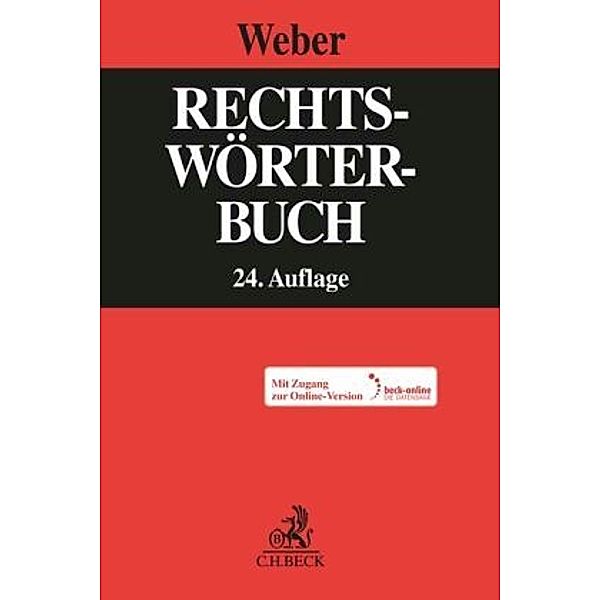 Rechtswörterbuch, m. 1 Buch, m. 1 Online-Zugang