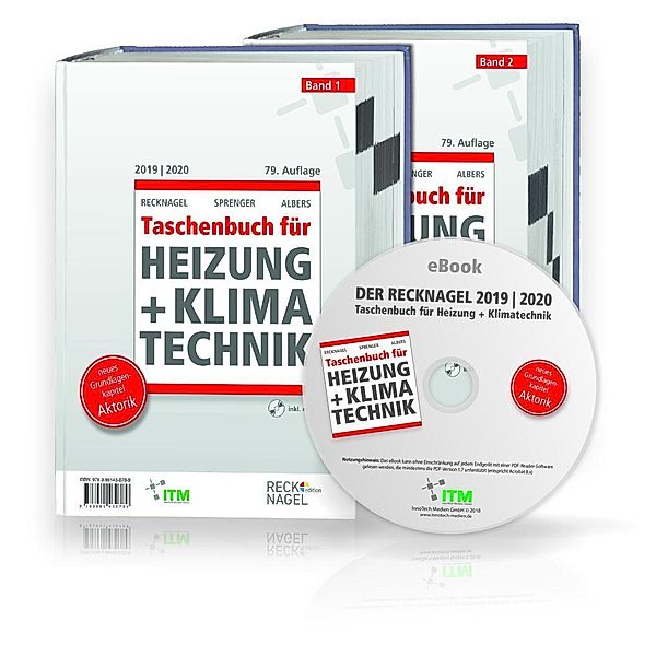 Recknagel - Taschenbuch für Heizung und Klimatechnik 2019/2020 - Premiumversion, m. CD-ROM, 2 Bde.