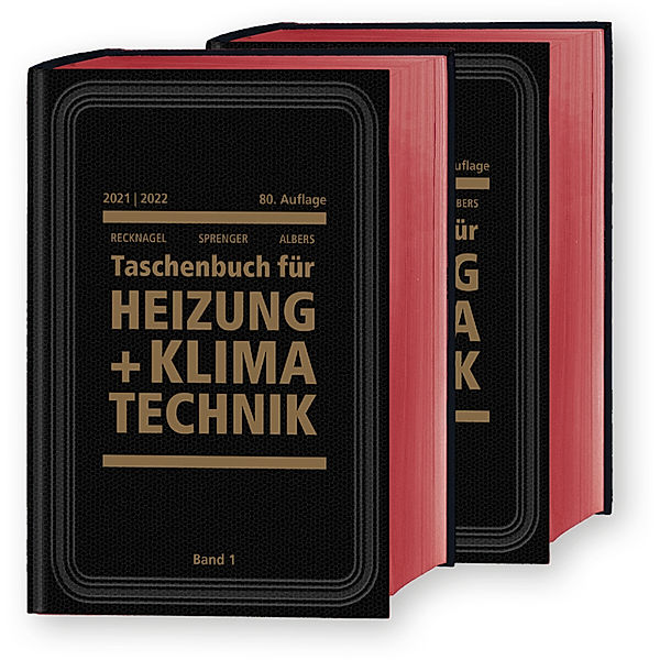 Recknagel - Taschenbuch für Heizung und Klimatechnik 80. Ausgabe 2021/2022 - Premiumversion inkl. E-Book, 2 Teile