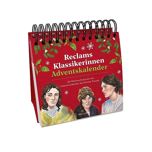 Reclams Klassikerinnen Adventskalender. 24 Weihnachtskarten mit Lebensweisheiten berühmter Frauen