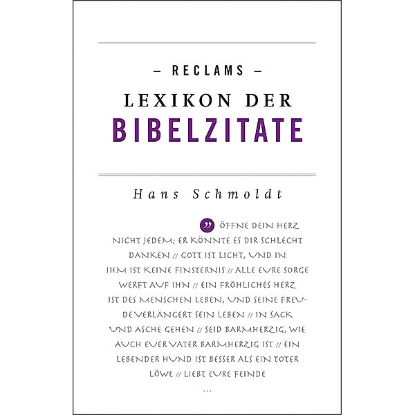 Reclams Lexikon der Bibelzitate, Hans Schmoldt