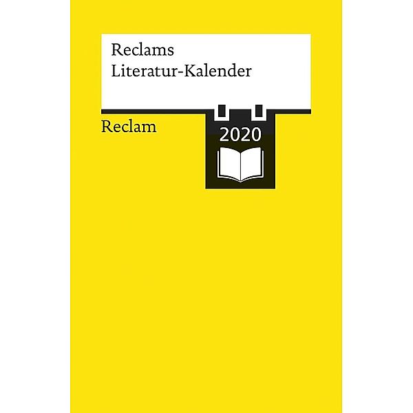 Reclams Literatur-Kalender 2020