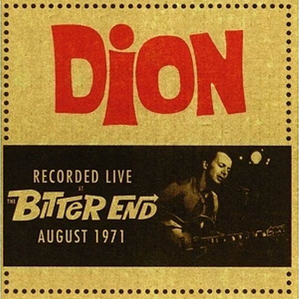 Recorded Live At The Bitter End, Dion