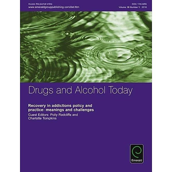 Recovery in addictions policy and practice