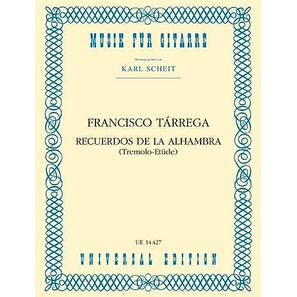 Recuerdos de la Alhambra, Francisco Tárrega