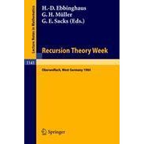 Recursion Theory Week